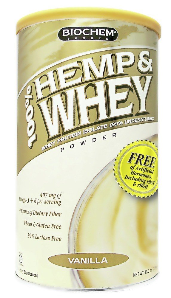Biochem Hemp &amp; Whey Isolate 12.2 oz Powder