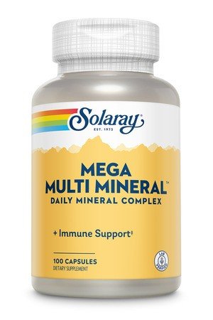 Mega Multi Mineral | Solaray | Daily Mineral Complex | Immune Support | Dietary Supplement | 100 Capsules | VitaminLife