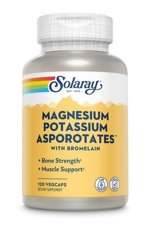 Solaray Magnesium and Potassium Asporotate 120 Capsule