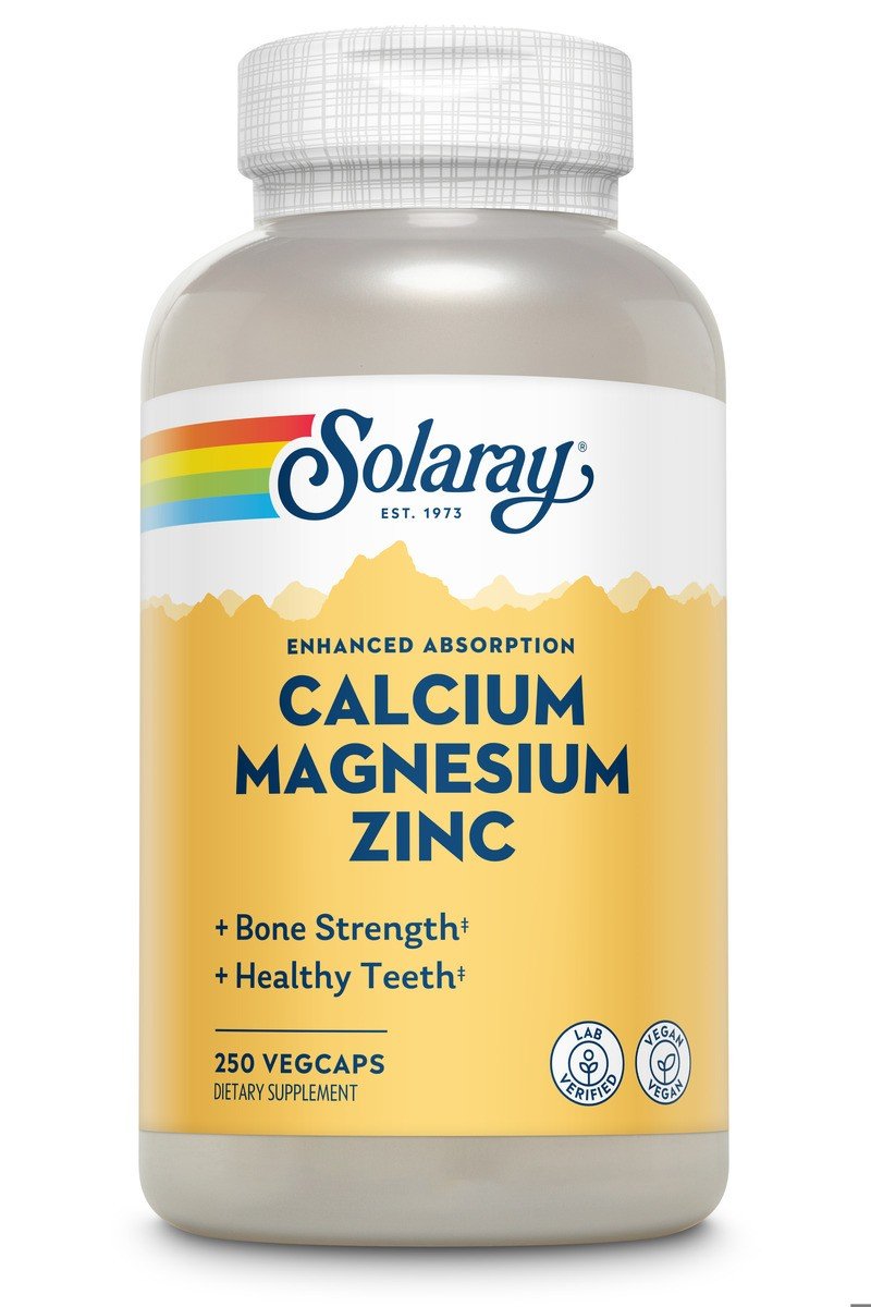 Solaray Calcium, Magnesium, Zinc 250 VegCaps
