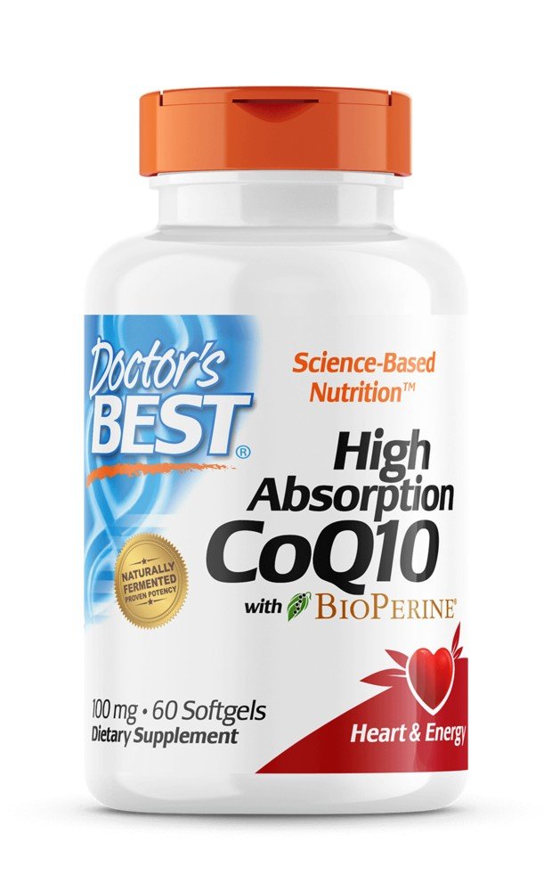 Doctors Best High Absorption CoQ10 (100mg) w/ Bioperine 60 Softgel