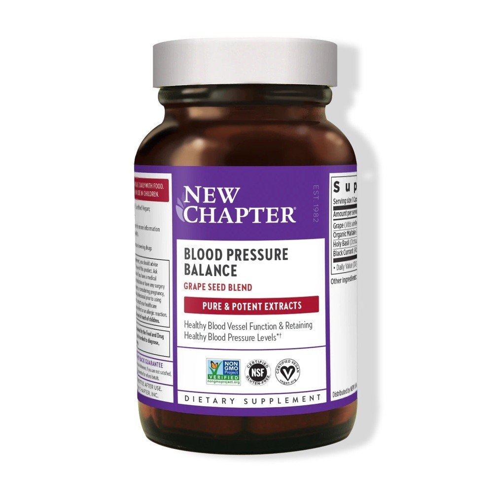 New Chapter Blood Pressure Balance- Grape Seed Blend 30 VegCap