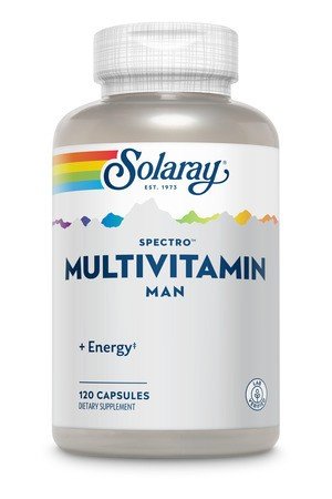 Spectro Man Multivitamin | Solaray | Energy | Lab Verified | Dietary Supplement | 120 Capsules | VitaminLife