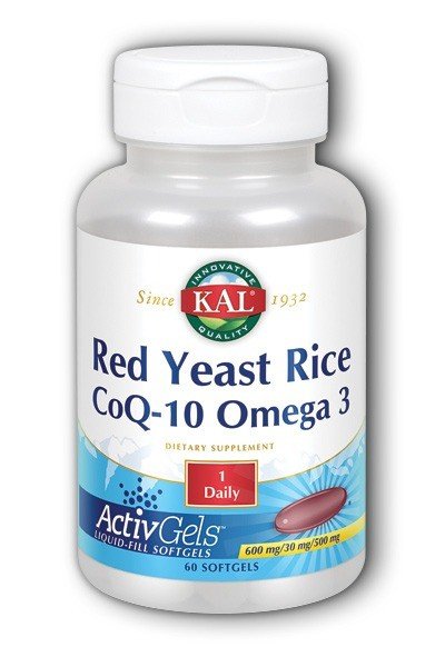 Kal Red Yeast Rice CoQ10 &amp; Omega 3 60 Softgel