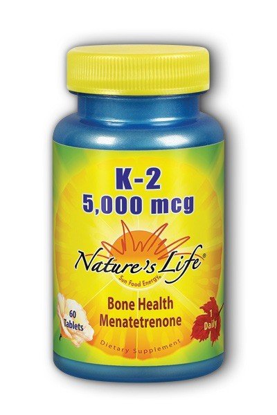 Natures Life K-2 Menatetrenone 5000mcg 60 Tablet