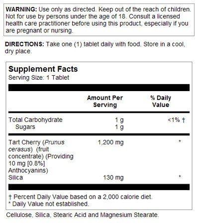 Natures Life Tart Cherry 1200 mg 30 Tablet