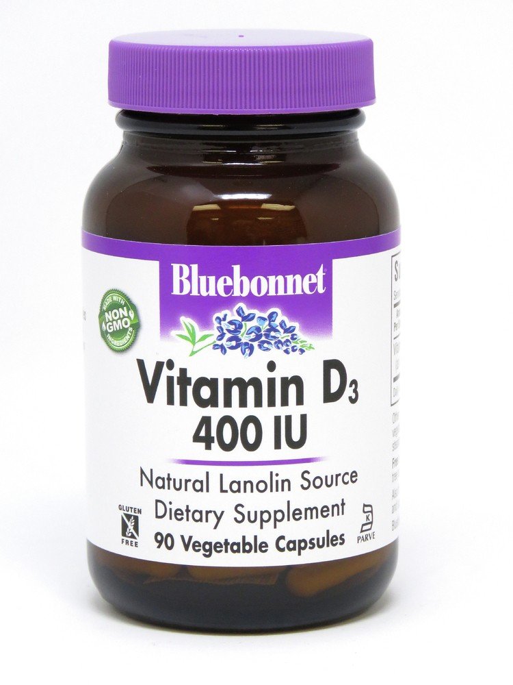 Bluebonnet Vitamin D3 400 IU 90 VegCap