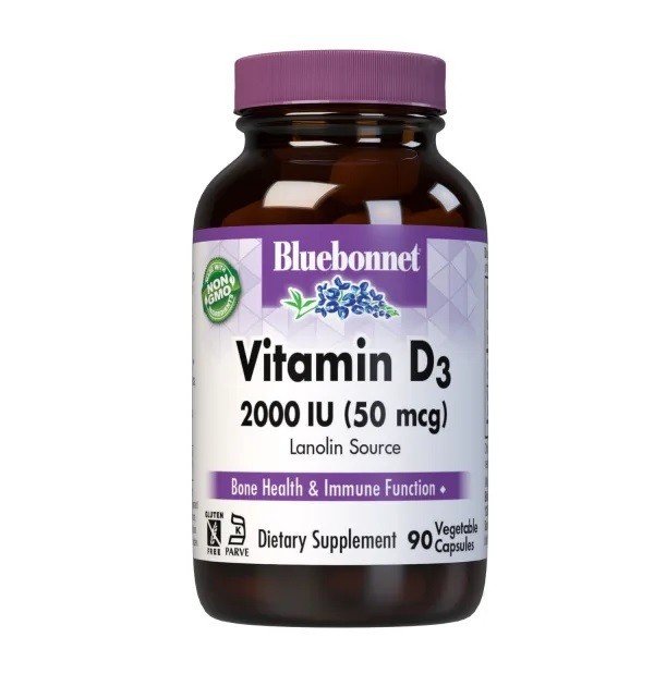 Bluebonnet Vitamin D3 2000 IU 90 VegCap
