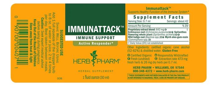 Herb Pharm Immunattack 1 oz Liquid