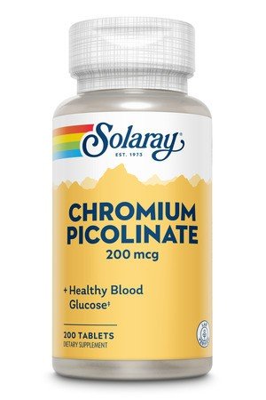 Solaray Chromium Picolinate 200mcg 200 Tablet