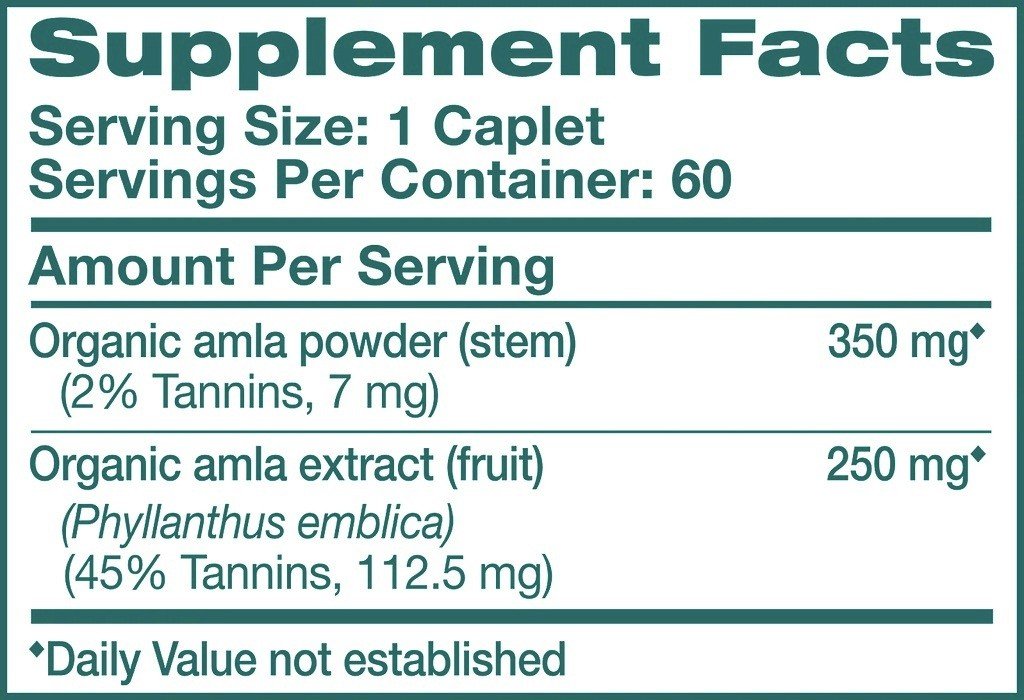 Himalaya Herbals Amla C - Natural Vitamin C 250 mg 60 VegCap