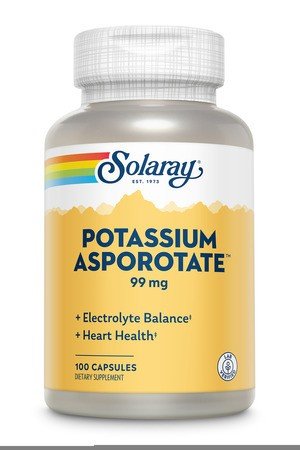 Solaray Potassium 99mg Asporotate 100 Capsule