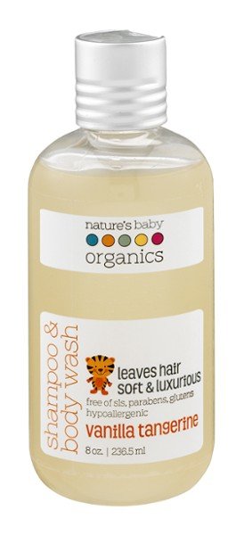 Natures Baby Organics Shampoo &amp; Body Wash - Vanilla Tangerine 8 oz Liquid