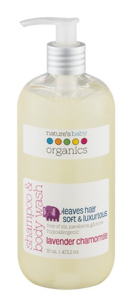 Natures Baby Organics Shampoo & Body Wash - Lavender Chamomile 16 oz Liquid