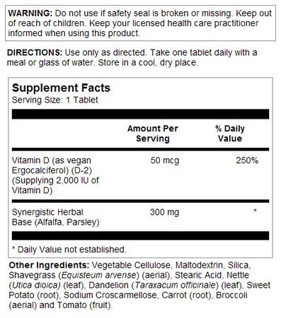 VegLife Supreme Vegan D 2000 IU 100 Tablet