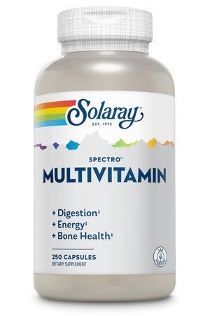 Spectro Multivitamin | Solaray | Digestion | Energy | Bone Health | Dietary Supplement | 250 Capsules | VitaminLife