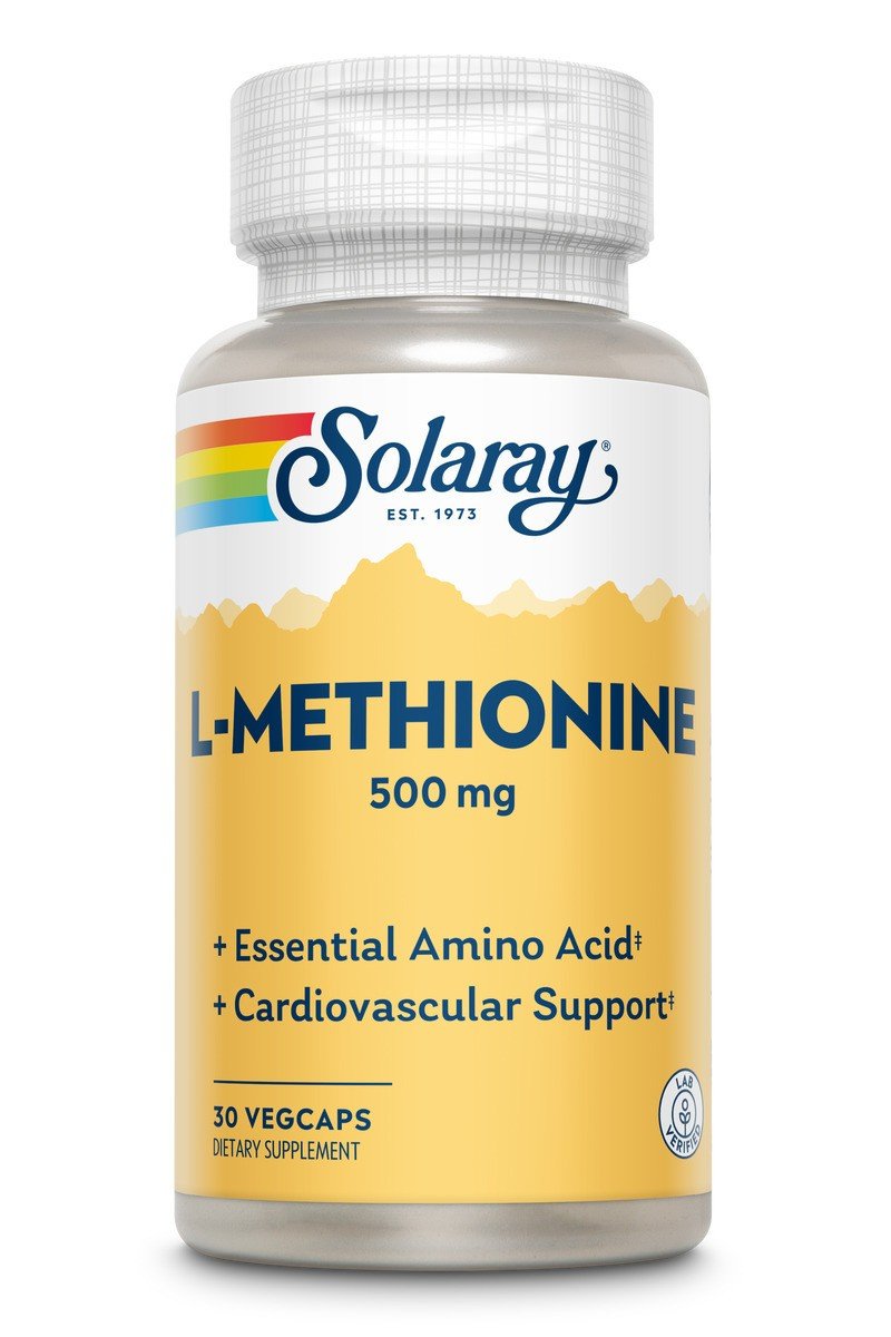 Solaray Free-Form L-Methionine 500mg 30 VegCaps