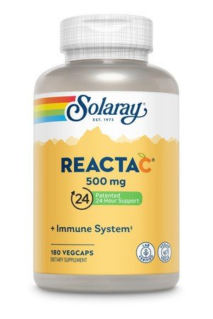 Reacta-C | Solaray | Immune System | 24 Hour Support | Vegan | Dietary Supplement | 180 VegCaps | 180 Vegetable Capsules | VitaminLife