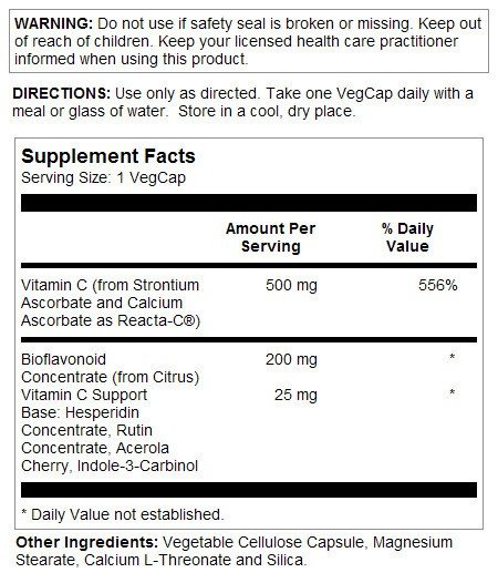 Solaray Reacta-C 180 VegCap