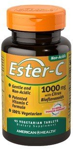 American Health Products Ester-C 1000 mg with Citrus Bioflavonoids 45 VegTab