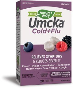 Nature&#39;s Way Umcka Cold &amp; Flu Berry 20 Chewable