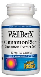 Natural Factors WellBetX Cinnamon Ext. 150mg 60 Capsule