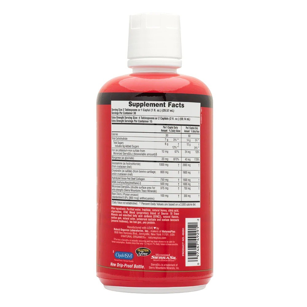 Nature&#39;s Plus Triple Strength Ultra Rx-Joint Liquid with Black Cherry &amp; SierraSil 30 oz Liquid