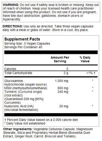 VegLife Vegan Glucosamine Supreme 120 VegCap