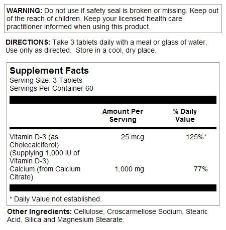 Kal Calcium Citrate - D3 180 Tablet