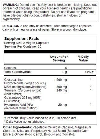VegLife Vegan Glucosamine Supreme 60 VegCap