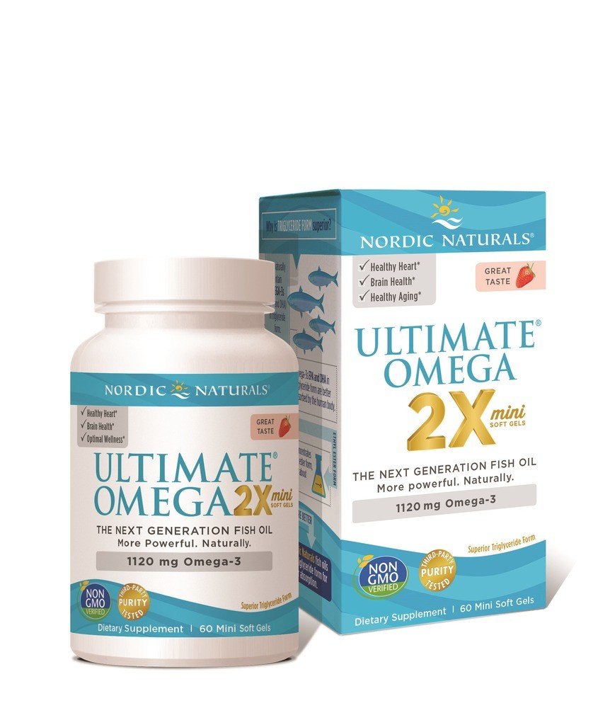 Nordic Naturals Ultimate Omega Minis - Strawberry 60 Softgel