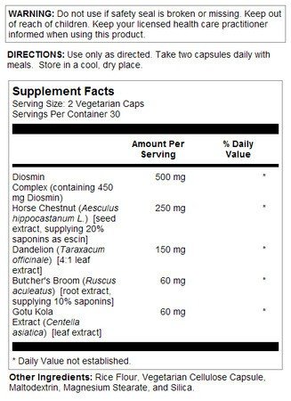 LifeTime Vein Support (Diosmin Complex) 60 Capsule