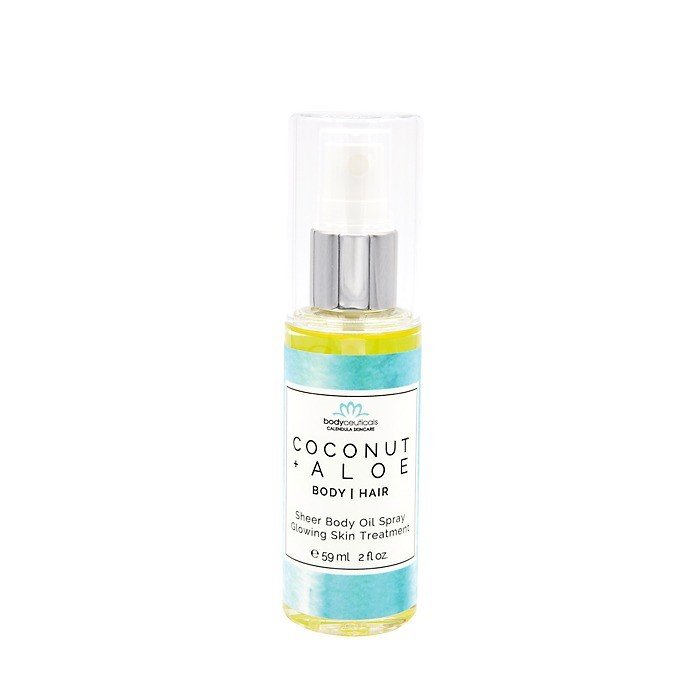 Bodyceuticals Coconut + Aloe Moisturizing Body / Hair Oil 2 oz Liquid