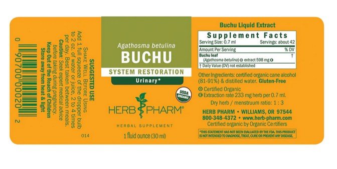 Herb Pharm Buchu 1 oz Liquid
