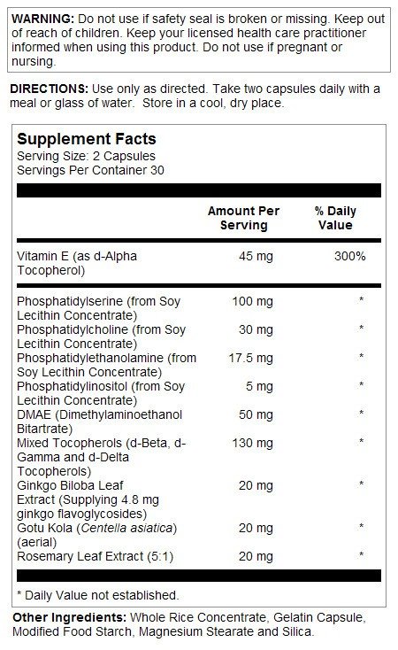 Solaray Phosphatidylserine Plus 60 Capsule