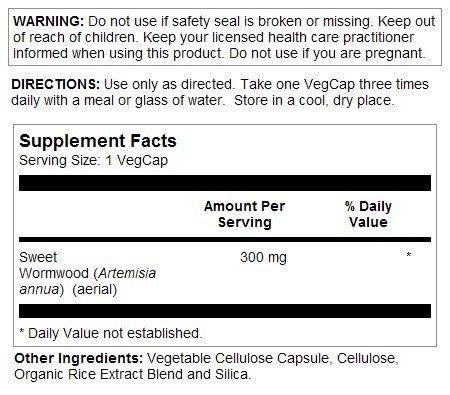 Solaray Sweet Wormwood 100 VegCap