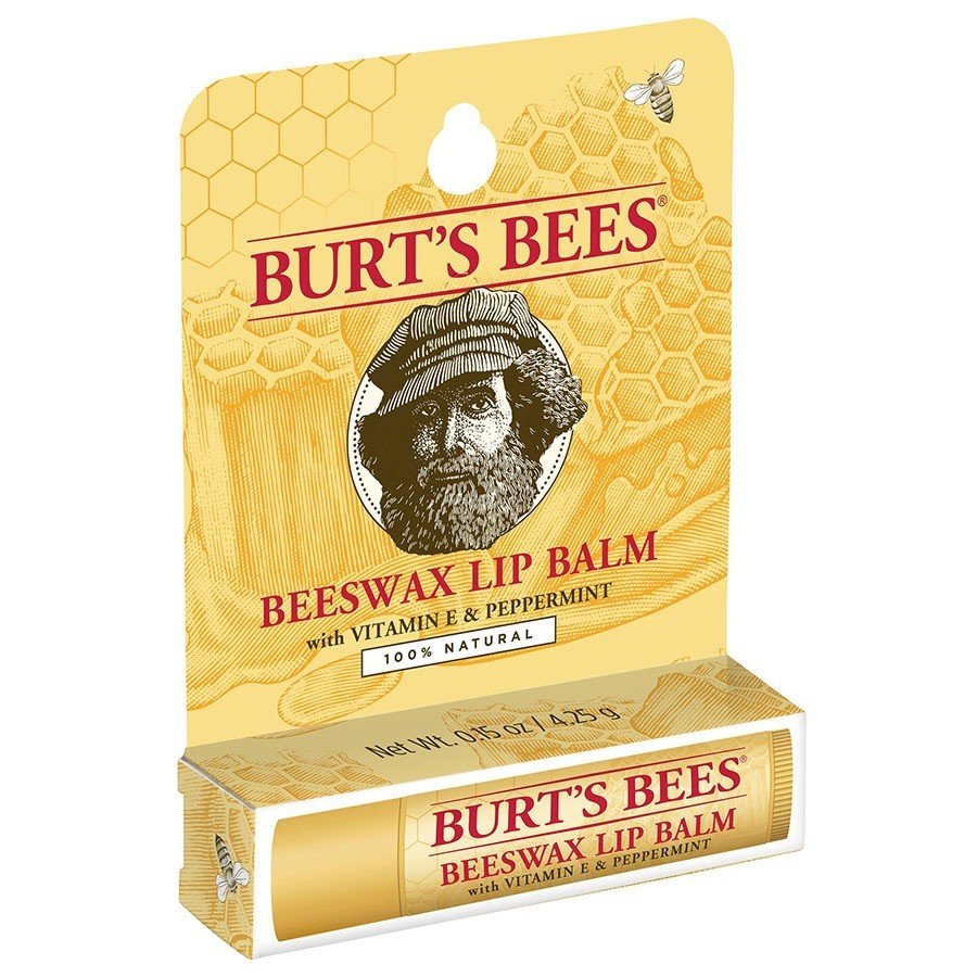 Burt&#39;s Bees Beeswax Lip Balm Tube in Blister Box 0.15 oz Tube