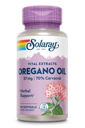 Solaray Oregano Oil 70% Carvacrol 60 Softgel