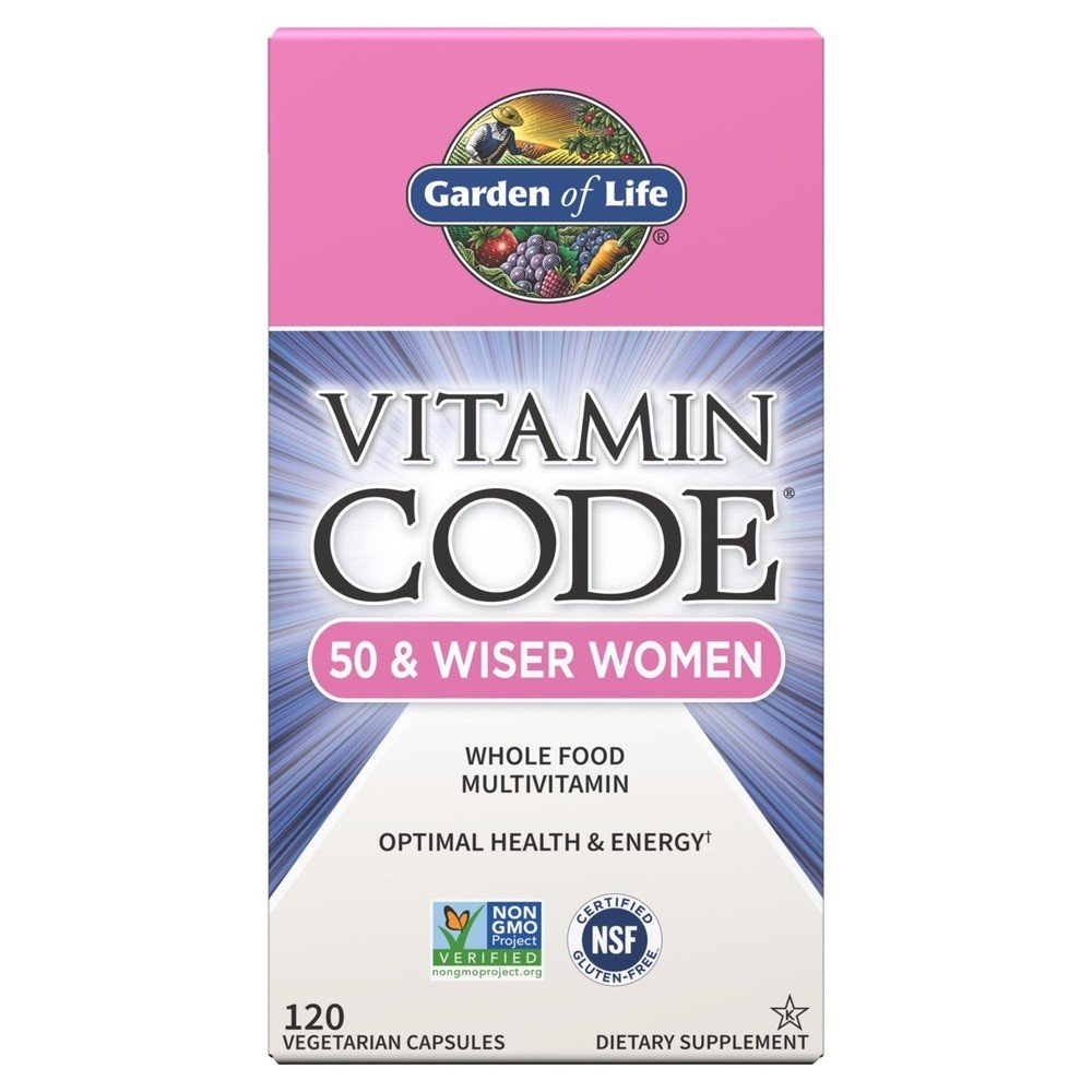 Garden of Life Vitamin Code 50 &amp; Wiser Women&#39;s Multi 120 Capsule