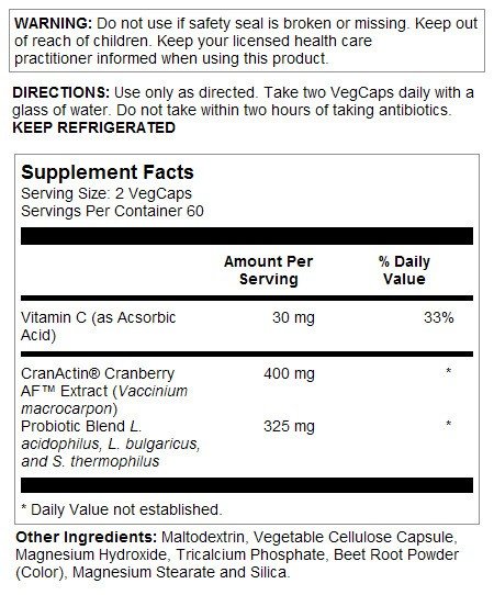 Solaray CranDophilus 120 Capsule