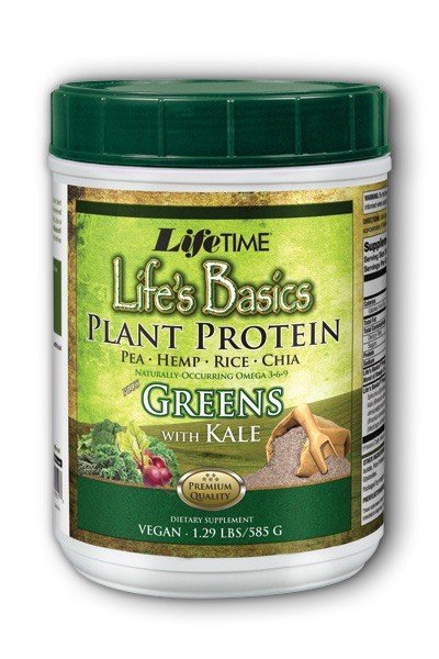 LifeTime Life Basic Plant Protein Greens Powder 20.5 oz Powder