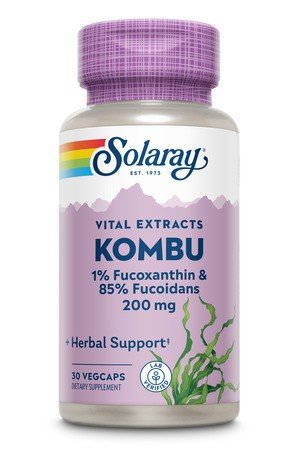 Solaray KOMBU 1% Fucoxanthin &amp; 85% Fucoidans 30 VegCap