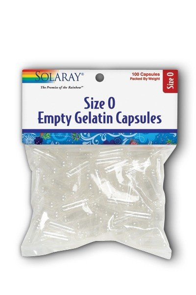 Solaray Empty Gelatin Capsules Size 0 100 Capsule