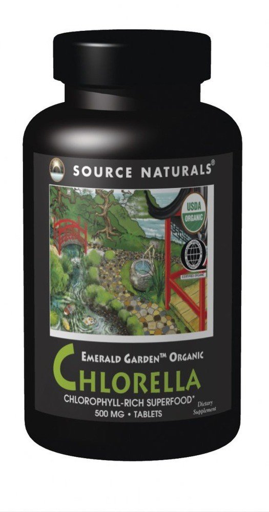 Source Naturals, Inc. Emerald Garden Organic Chlorella 200mg 600 Tablet