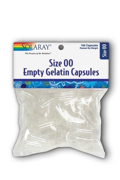 Solaray Empty Gelatin Capsules Size 00 100 Capsule