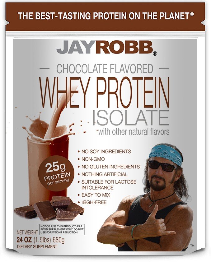 Jay Robb Whey Protein Chocolate 24 oz Powder