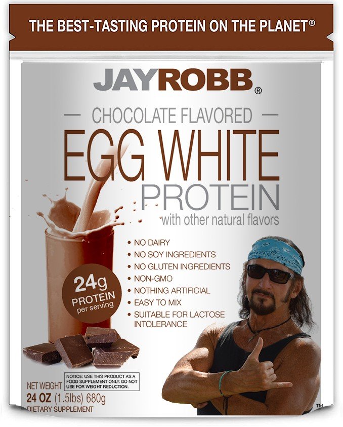 Jay Robb Egg White Protein Chocolate 24 oz Powder