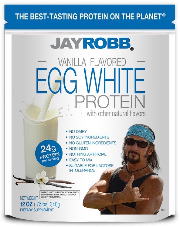 Jay Robb Egg White Protein Vanilla 12 oz Powder