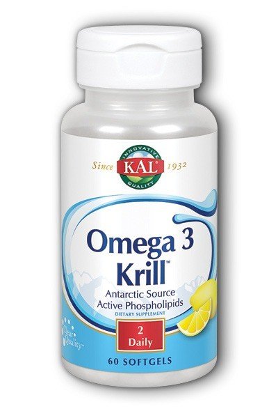 Omega 3 Krill | Kal | Active Phospholipids | Antarctic Source | 2 Daily | Dietary Supplement | 60 Softgels | VitaminLife