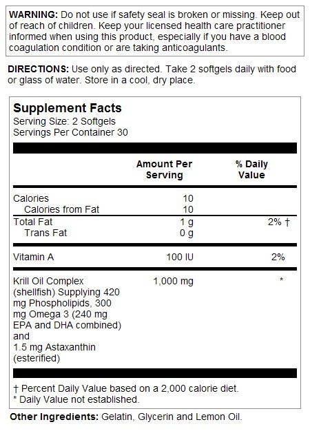 Kal Omega 3 Krill 60 Softgel